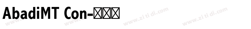 AbadiMT Con字体转换